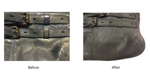 ink stain removal from a leather bag 