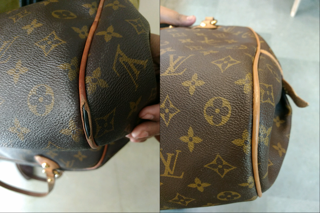 Louis Vuitton Handbag piping repair 