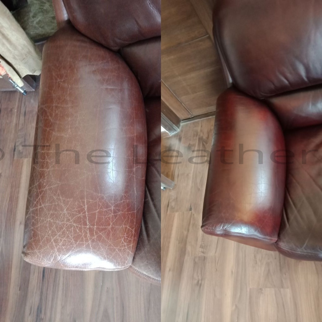 Leather Sofa Restoration  How to Make Leather Look New Again 