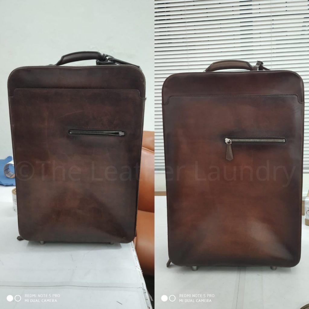 Restoring a leather work bag / restoration 