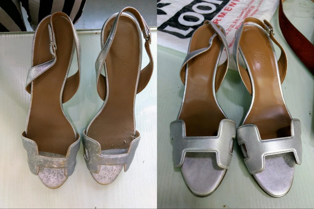 hermes pumps cleaning & restoration