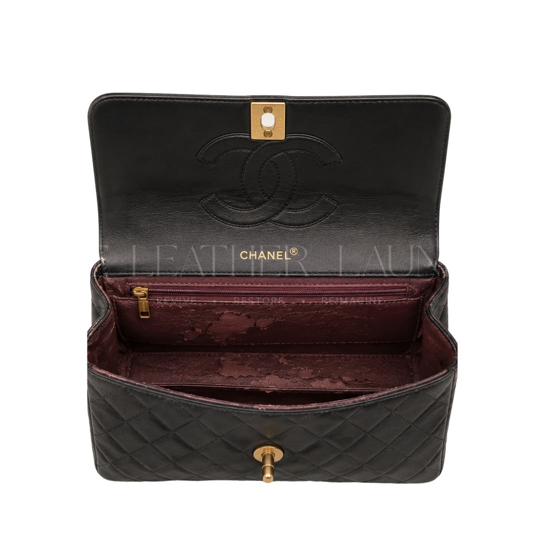 Before — Chanel Bag — Torn Lining