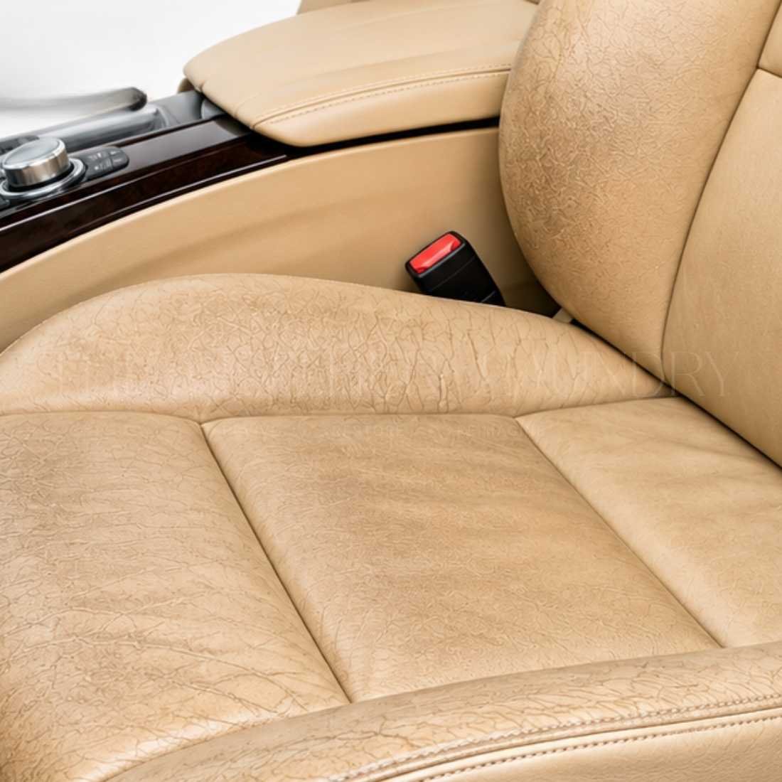 Before — Car Seat — Worn & Cracked