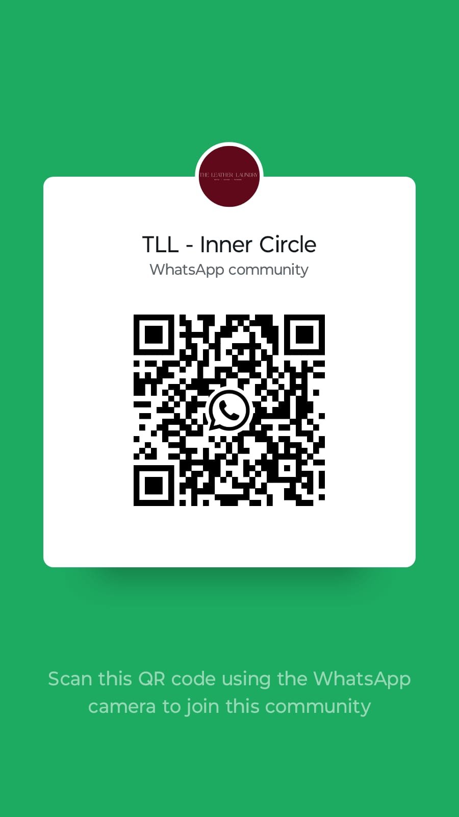 TLL Inner Circle WhatsApp QR Code
