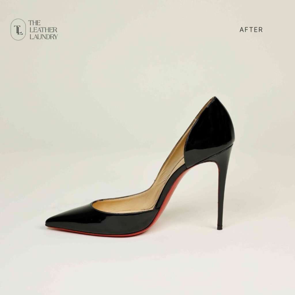 Louboutin Heel after restoration in Mumbai