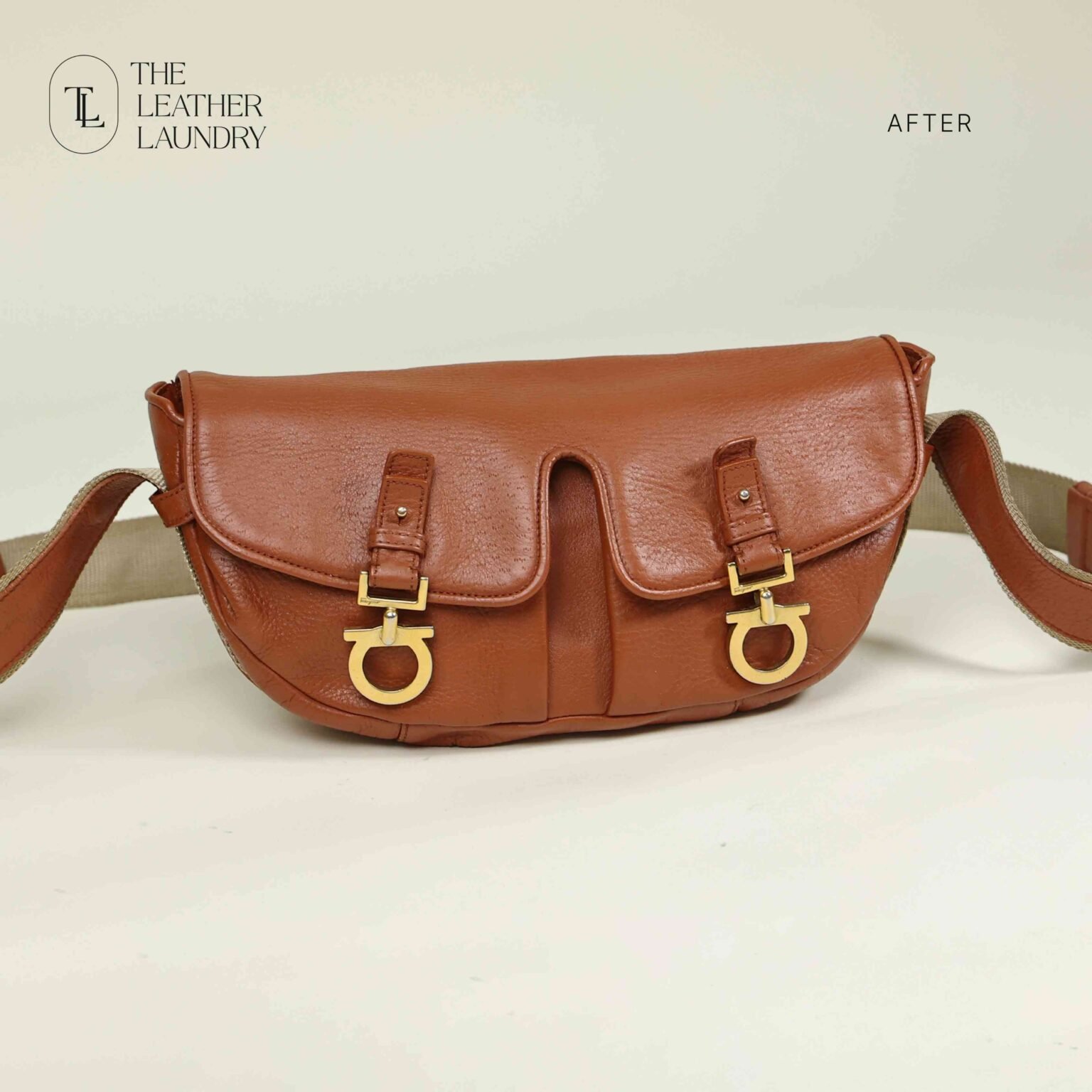 Ferragamo Bag after restoration in Mumbai