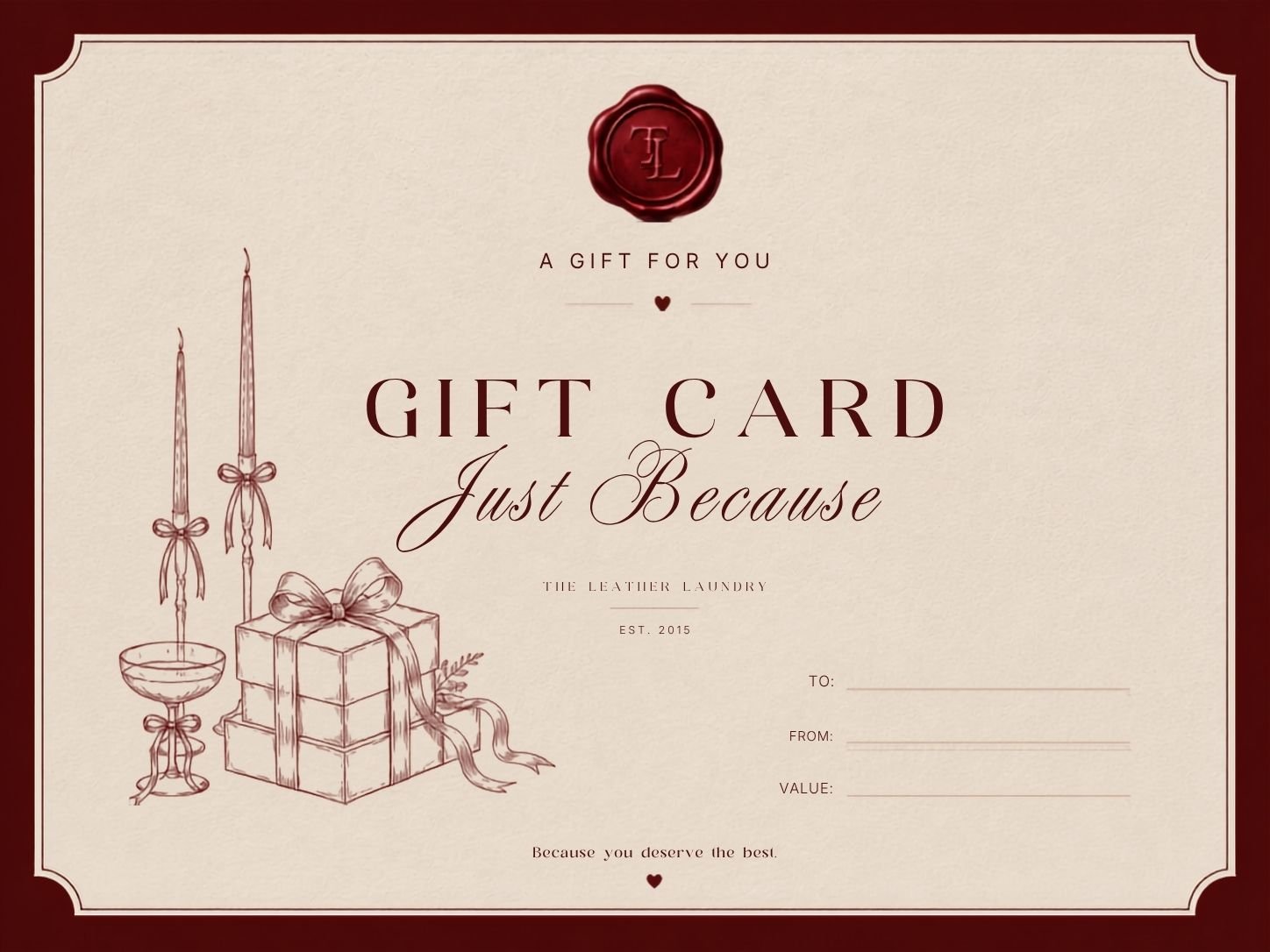 Just Because Gift Card